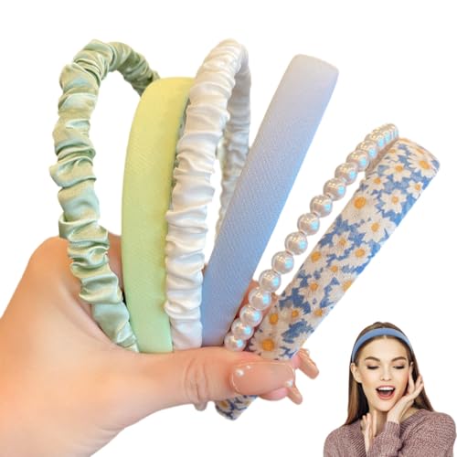 LKJAUOZ Set di 6 cerchietti per capelli da donna in plastica,cerchietti per capelli donna per ragazze e donne,cerchietto capelli donna