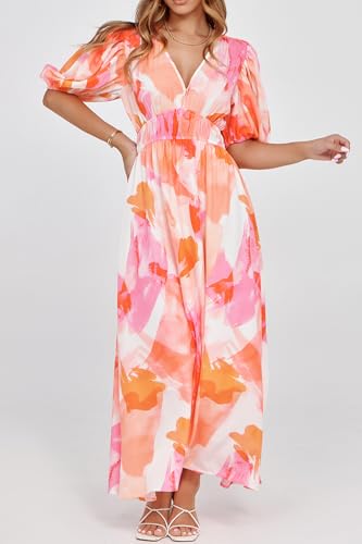 Image of Sissyaki Women's Floral Maxi Dress 2026 Summer Spring Wedding Guest Dress