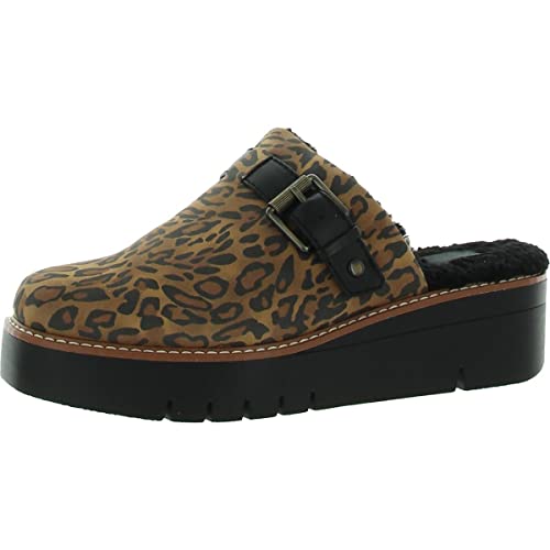 Naturalizer Women's Wayde Clog, Dark Brown Cheetah, 7.5 Wide #TOP14