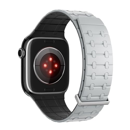 Bracelet silicone magnétique Apple Watch 49mm étanche pour le sport