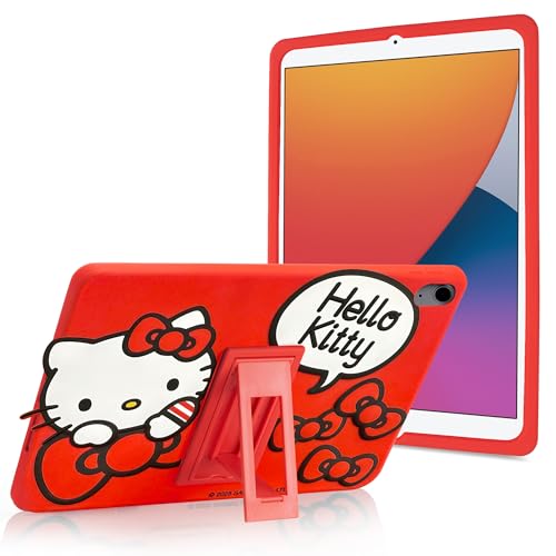 Hello Kitty Kids iPad Case - 10.9 Inch Case for iPad 10th Generation (2022) & A16 11th Generation 11 inch (2025) - Tablet Cover with Stand, Shockproof Silicone Protector