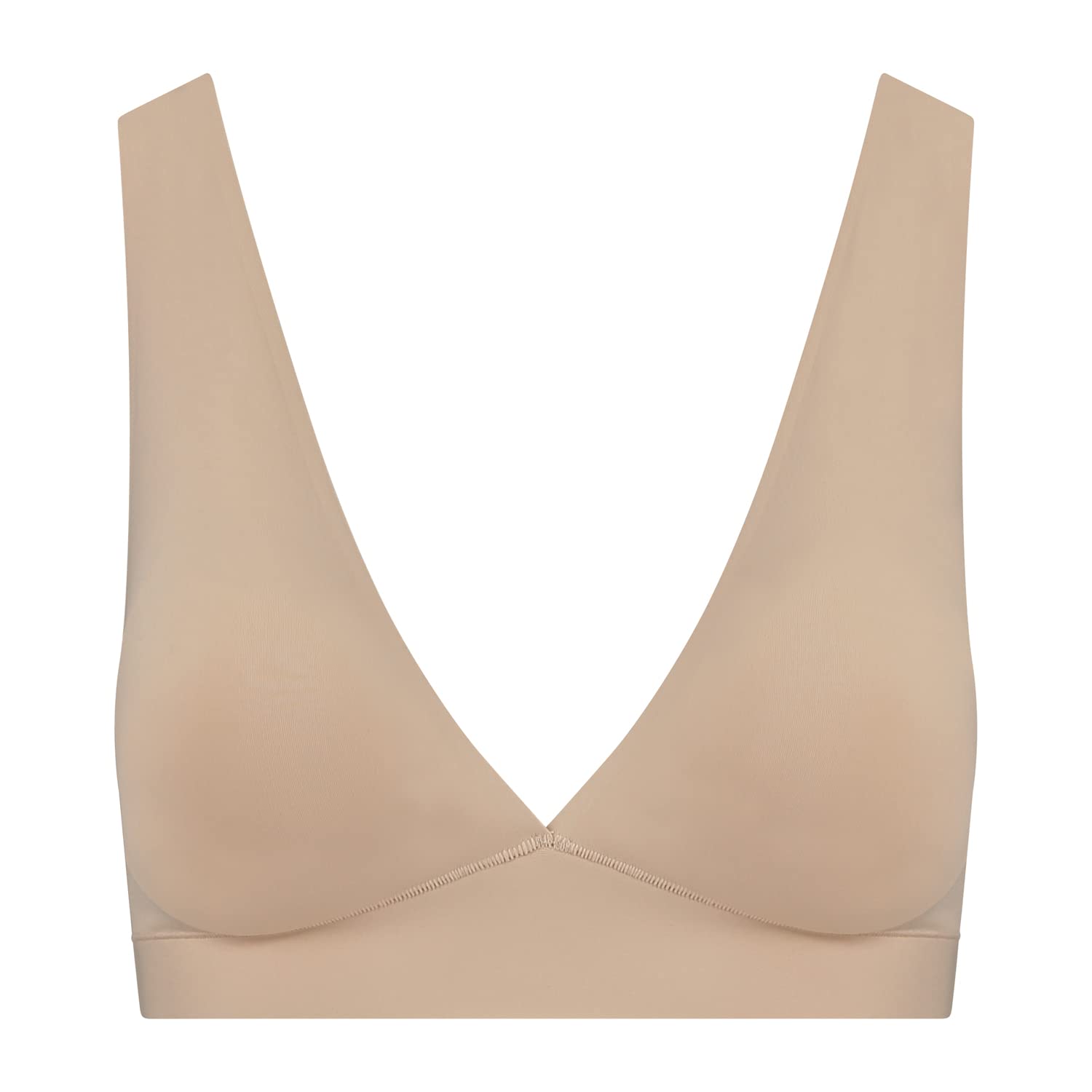 Bye Bra Women's Beige Bra Deep Plunge