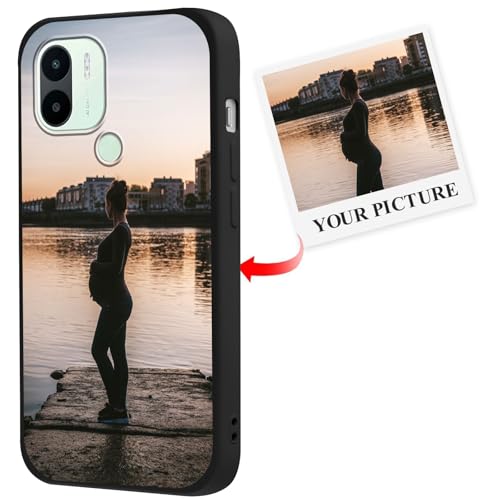 Xylota Funda Personalizada para Xiaomi Redmi A1/A2 6,52'', Personalizable Case con Foto Imagen, Personalizado Carcasa Custom Antigolpes Flexible Protector Cover para Redmi A1/A2, Negro