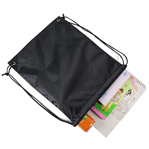 Codobon 40 Pcs Drawstring Backpack Bulk Draw String Bags Cinch Polyester Bag For Gym Sport, Black #TOP3