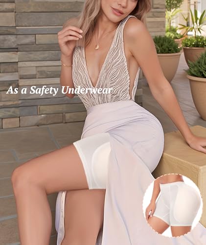 Image of Women Hip Padded Shapewear Booty Lifter Butt Enhancer Removable 4 Thicker Pads Control Panty for Bigger Butt