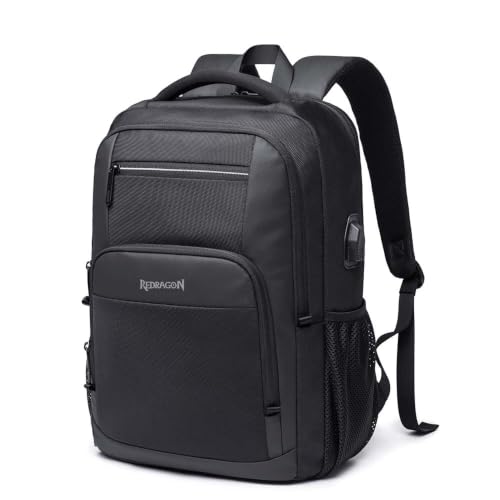 Mochila Redragon GB-112 Preta Tecido Oxford 900D Capacidade até 21 Litros Bolsos Secretos