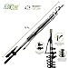FlowZone Telescoping Pole w/ 45-Degree Fan Nozzle Assembly | Multi-Purpose Extension Wand (16-Ft.)