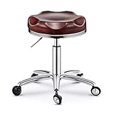 MU Tabouret de Salon Rouler En Rotation Hydraulique Hauteur Hydraulique Tabouret Ajustable Soins Cliniques Spa Salon Dentist Accueil Bureau Tabouret Chair Tabouret de Tatouage 47-59Cm 3 Couleur,Bourg
