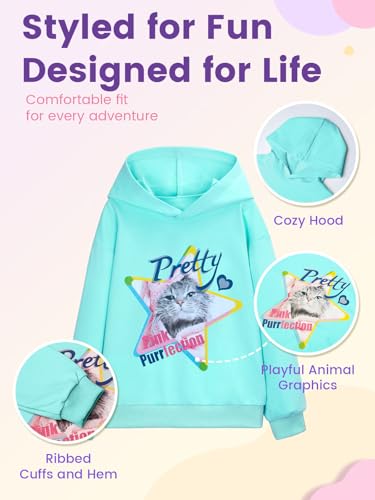 Image of WELAKEN Sweatshirts for Girls Toddler & Kids II Little Girl's Pullover Tops Sweaters & Hoodies