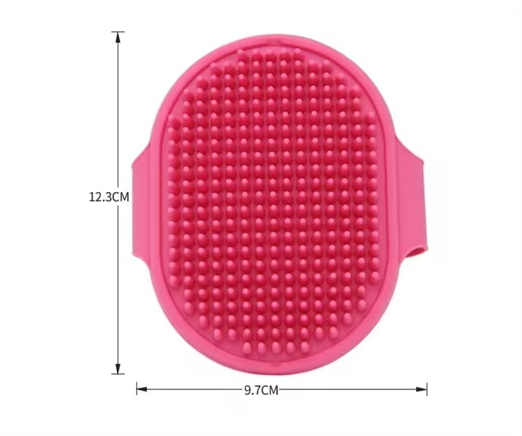 PETS EMPIRE Silicone Scalp Massager Shampoo Brush – Soft Bristle Hair & Head Scrubber for Dandruff Removal, Deep Cleansing, Hair Growth Stimulation – Ergonomic Non-Slip Design (Pink)