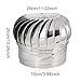 Nsaroche Stainless Steel Roof Installation Air Outlet Ventilation Fan Cap for Farmhouse Chimney, 100 mm