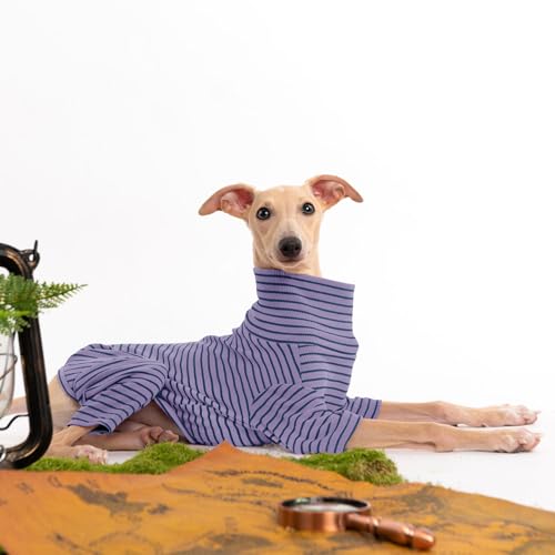 Dog Sweaters for Small Dogs Girls Boys, Striped Pet Sweaters for Fall Winter Dog Clothes, Turtleneck Pullover Knitwear for Small Medium Large Dogs - Image 5