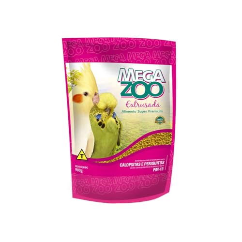 Megazoo RAÇÃO EXTRUSADA CALOPSITAS E PERIQUIT PM13 900G