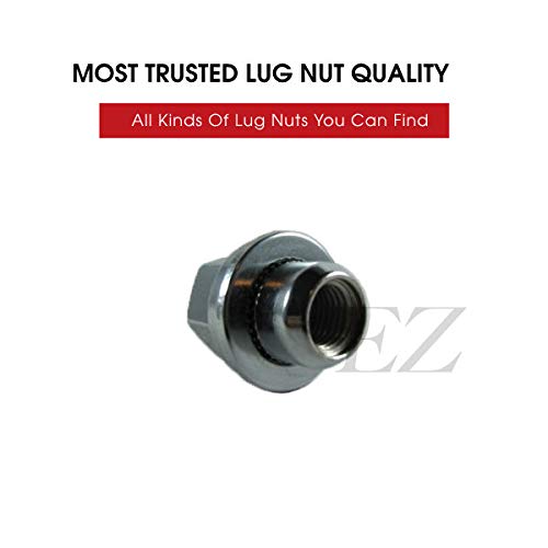WabtvkonMag Chrome Lug Nuts M12x1.5 – 20-Pack With Washers, 13/16" Hex, 1.46" Length, For Toyota Lexus Scion Pontiac Factory Wheels