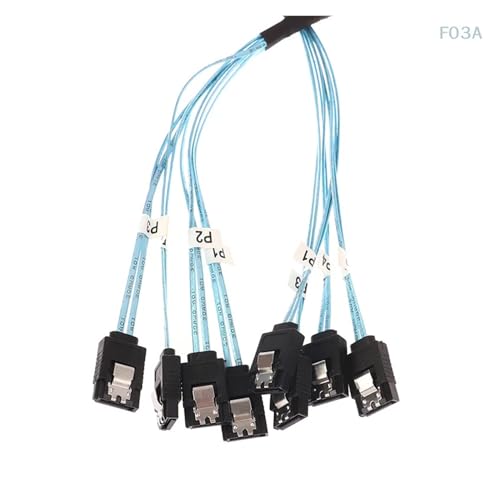 Cable S-AS SFF-8087 a 4 SATA 12Gbps 1 m miniatura 5