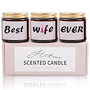 Gifts for Wife for Mothers Day from Husband – Best Wife Ever Scented Jar Candles – Perfect Mothers Day Wife Gifts…
