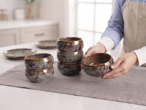 Image of Freakway Artisan Crystalline Glaze Ceramic Bowls (Set of 4)