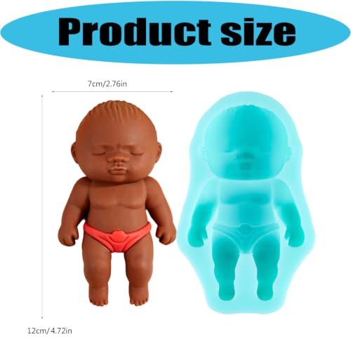 Molde de silicona de bebé para chocolate, jabón y resina 4