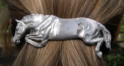 Jumper Barrette - Classic Pewter Satin Finish
