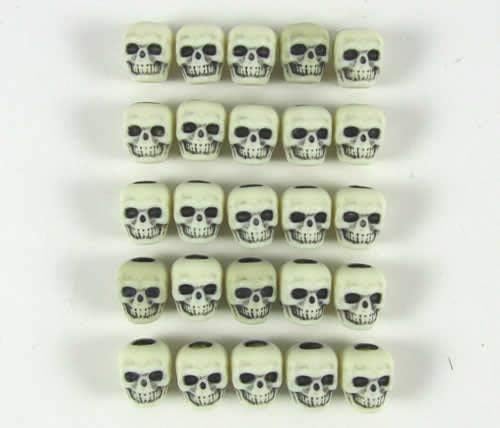 Ivory Skull Counters (25)
