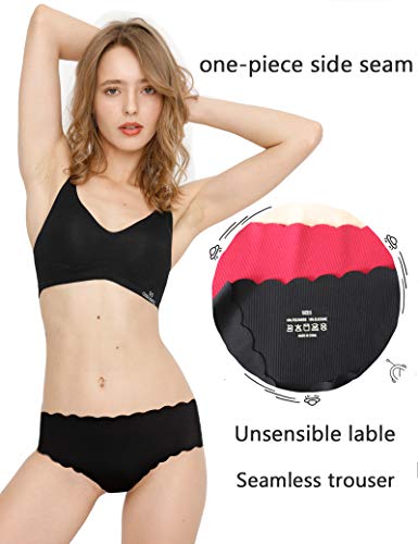 Donpapa-Bragas-para-Mujer-Pack-sin-Costuras-Invisible-Braguitas-Microfibra-Rayas-Brief-Bikini-CulottePack-de-36