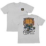John Deere Funny Slogan Graphic Tee Shirt (US, Alpha, XX-Large, Regular, Regular, Oxford Heather)