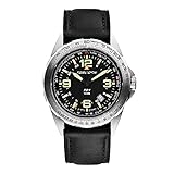 Torgoen T21 Black GMT Pilot Watch for Men, Swiss Quartz, Sapphire Crystal with Vintage Black Leather Strap