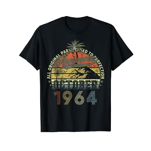 Regalos vintage de cumpleaños impresionantes desde octubre de 1964 Camiseta