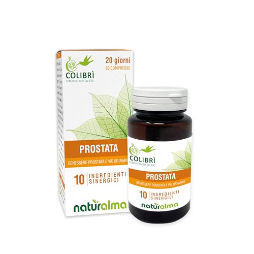 Prostata Naturalma e Consorzio Colibrì 60 compresse da 1000 mg - Ortica, Epilobio, Serenoa, Zucca, Mais, Polline, Soia, Licopene, Zinco e Selenio - Integratore alimentare - Naturale