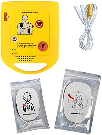 Mini AED Trainer, XFT Portable AED Training Kit Essentials AED Training Device in English, for Automated External Defibrillator Trainee Beginner(XFT-D0009)