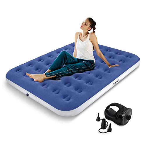 Gonex Colchón Hinchable Cama de Aire autoinflable Cama autoinflable colchón Inflable 2 Personas Cama Doble para Acampar al Aire Libre Oficina para Dormir niños
