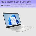 HP Student Business Laptop Computer - w/Microsoft Office Lifetime & Free CD/DVD Drive • 16GB RAM • 128GB eMMC & 256GB Extend Micro SD • Intel 4-Core Processor • HD Display • Win11 Pro(Silver) - Image 5