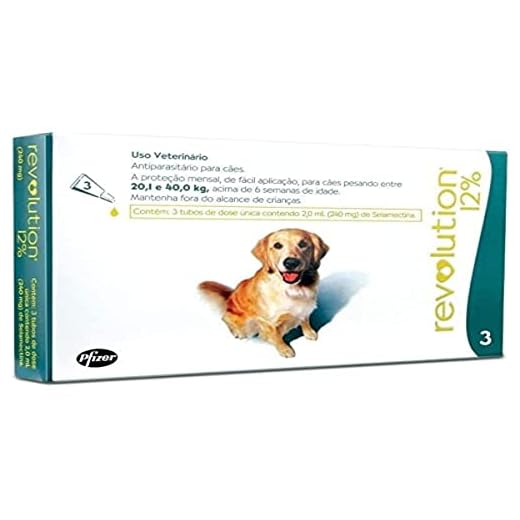 Revolution 12% Verde-Cx.240mg, 2ml Caes Zoetis para Cães