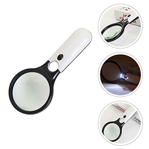 NUOBESTY Handheld Lupa Lupa Multifuncional Com Luz LED Bateria
