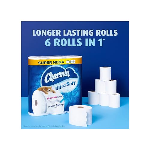 Image of Charmin Ultra Soft Toilet Paper 6 Mega XL Rolls, 336 Sheets Per Roll (Packaging May Vary)