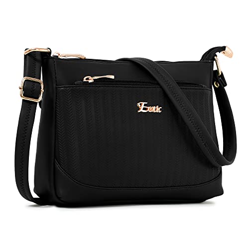 Image of EXOTIC Women's Studded Dual Tone Sling Bag -Green