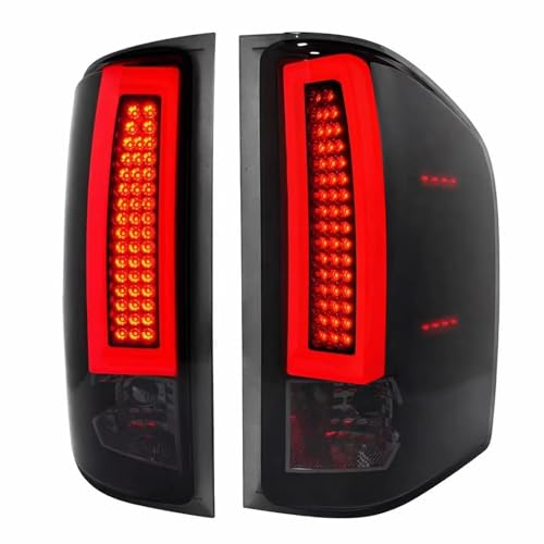 Suiwtaa all-in-one LED Tail Light for 2007-2013 Chevy Silverado 1500 2007-2014 Silverado 2500 HD & 3500 HD 2008-2014 GMC Sierra 3500 HD Upgraded Version Rear Taillight Assembly.