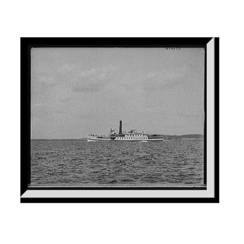 [Steamer Ticonderoga, Lake Champlain, N.Y.] Timeless Wall Art Print | Classic Period Photo | Framed Wall Art Gift | 17x22