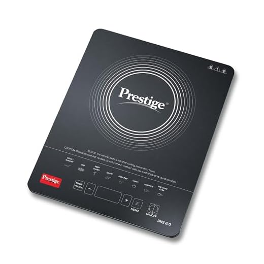 Prestige 2000 W IRIS 2.0 Induction Cooktop with automatic voltage regulator|Indian Menu option|Anti Magnetic Wall|Timer with User Pre-Set|1 year warranty|Black