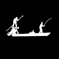 Vista 7 de Skiff Life Calcomanías de pesca impermeables con protección UV para lancha tipo lancha (Negro, sin vida de skiff)