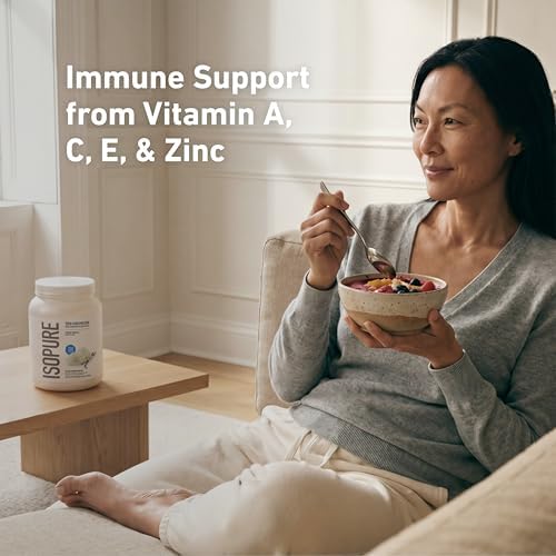 Isopure Zero Carb 100% Pure Whey Isolate Protein Powder, Lactose Free, Gluten Free, with Vitamins, Creamy Vanilla, 25g Protein Per Serving, 1 Lb, 15 Servings (Packaging May Vary) - 4