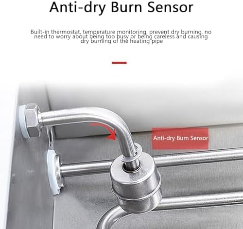 Commercial Electric Bun Steamer with Anti-Dry Alarm & Temperature Control - 2-Hole, Perfect for Home, Buffet & Restaurant Use, Keeps Buns Fresh & Warm