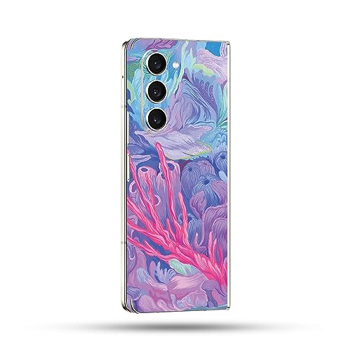 Image of MightySkins Skin Compatible with Samsung Galaxy Z Fold 5 Full Wrap - Dreamy Reef | Protective, Durable, and Unique Vinyl Decal wrap Cover | Easy to Apply, Remove, and Change Styles | Made in The USA