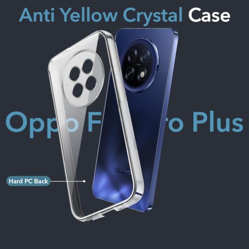 Image of Jkobi Lifetime Anti-Yellow Clear Back Case Cover for Oppo F31 Pro Plus (Sleek Hard Crystal | Shockproof and Camera Protection)
