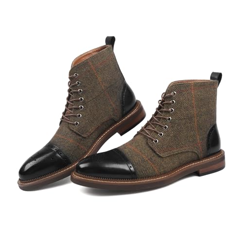 RITIZEN Leather Chukka Lace-Up Boots for Men,Soft and Comfortable,Casual Outdoor2