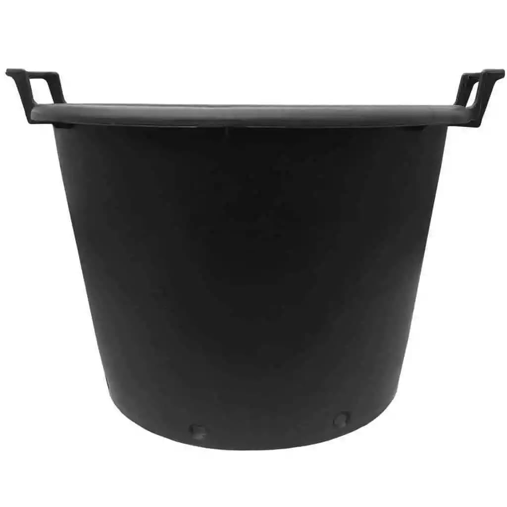 Muddy Hands 130 Litre Extra Large Heavy Duty Large Plastic Plant Pot with Handles Outdoor Garden Vegetable Salad Flower Tree Shrub Planter Container