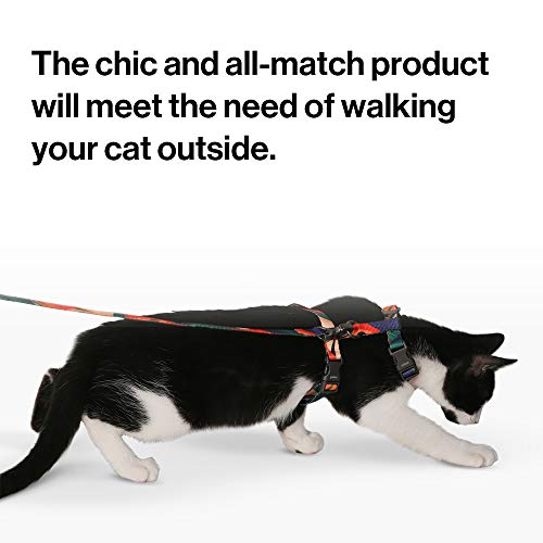 pidan Cat Harness and Leash Set for Walking Escape Proof - Adjustable Pet Harness for Kitten and Small Dogs Lightweight - Grey - Thumbnail 3
