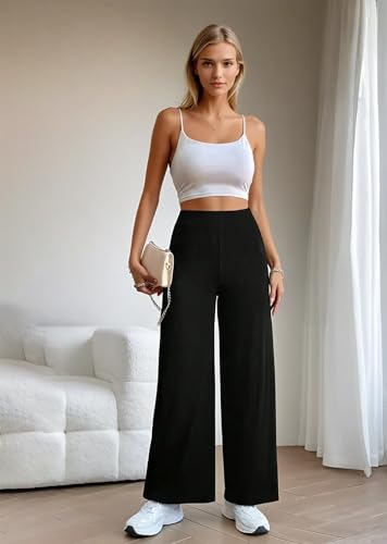 Image of KOTTY Womens Solid Pull ON Black Wash Casual Pants