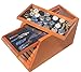 Collector's Knife Display Case Tool Storage Holder Cabinet Drawers Pocket Watch Collection Showcase Walnut Finish