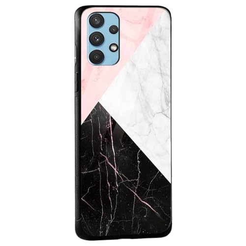 Image of COLORflow Back Cover Compatible with Samsung Galaxy A53 5G | Beautiful Marble Black White Pink | Shockproof TPU Bumper Cover with Camera Protection Back Cover